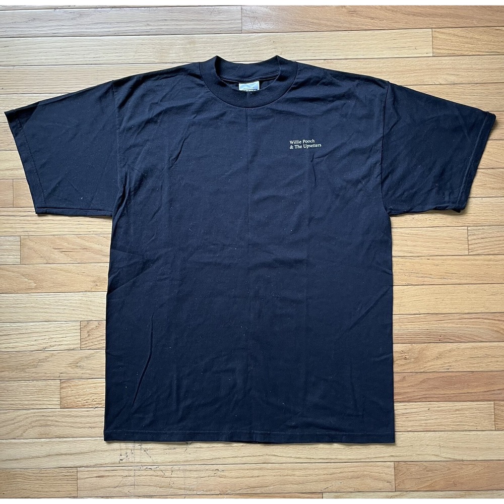 Vintage 90s‎ Willie Pooch & The Upsetters Graphic T-Shirt Black Size XL Tultex